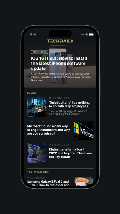 Tech Day News應用截圖