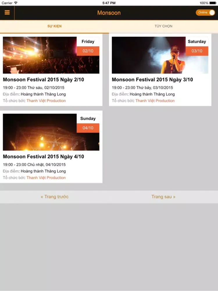 Скриншоты Monsoon iPad 
