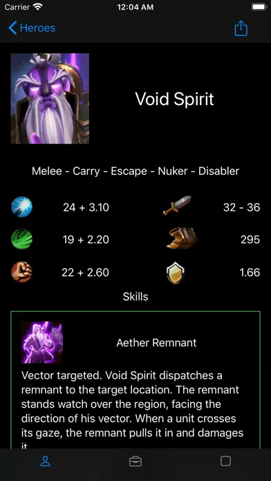 ภาพหน้าจอของ Armory for DOTA 2