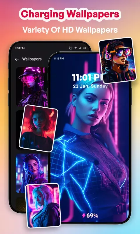 Capturas de pantalla de Battery Charging Animation App