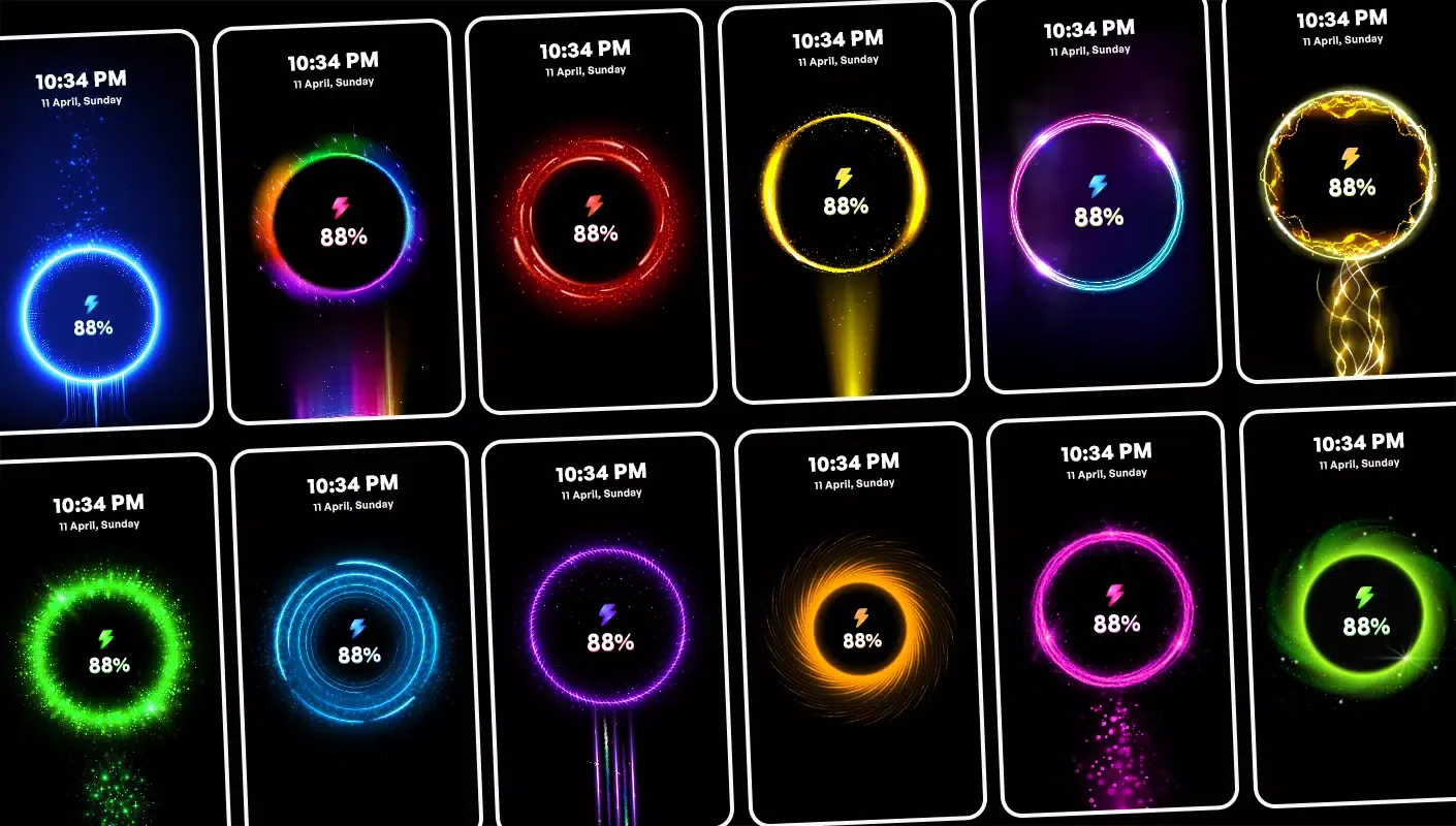 Capturas de pantalla de Battery Charging Animation App