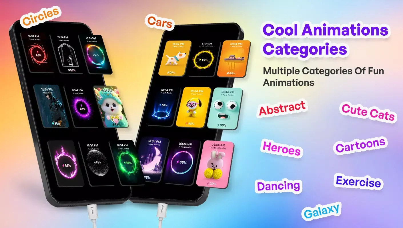 Capturas de pantalla de Battery Charging Animation App