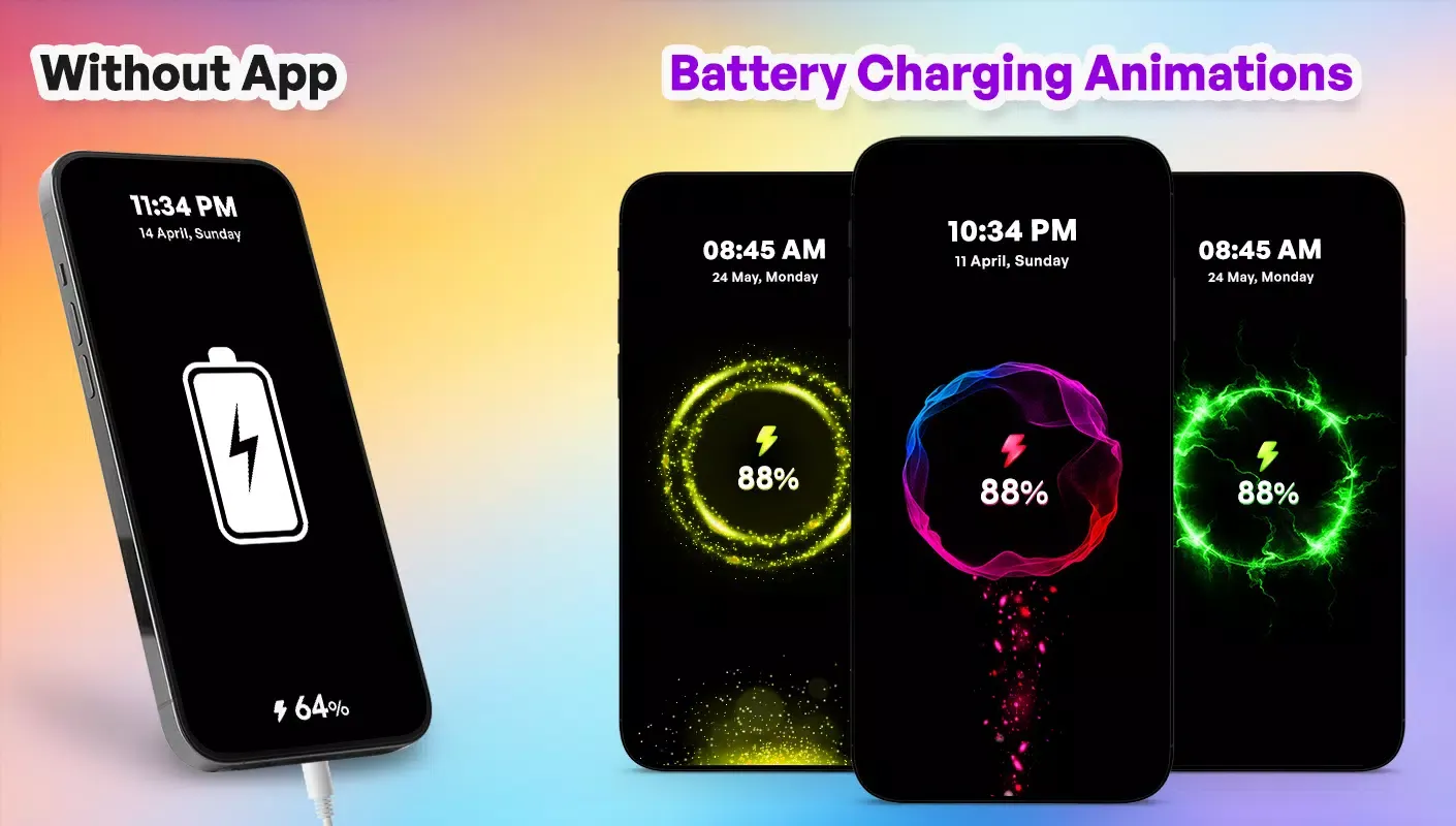 Capturas de pantalla de Battery Charging Animation App