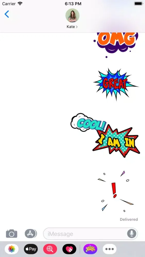 Captures d'écran de WingoBingo Stickers
