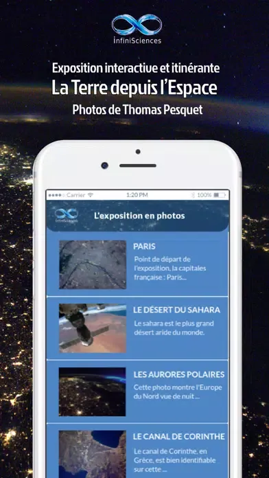 Captures d'écran de La Terre depuis l'Espace
