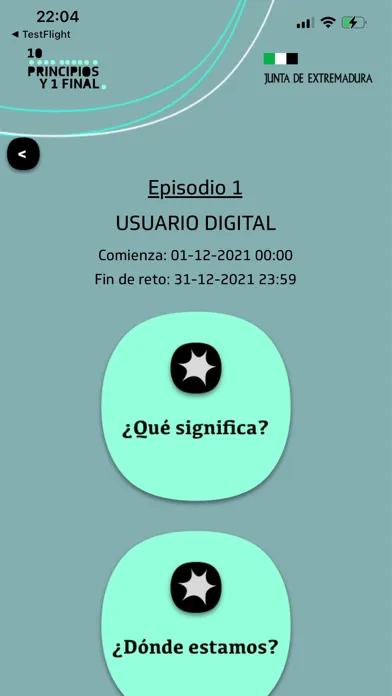 Principios y final Screenshots