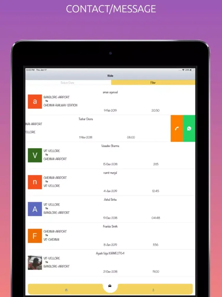 VIT ShareCar iPad  スクリーンショット