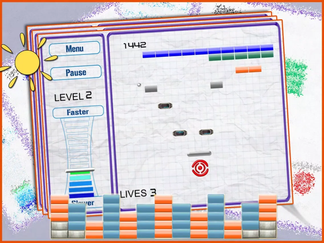 The Bricks Break Out Ball Game Lite iPad  Screenshots
