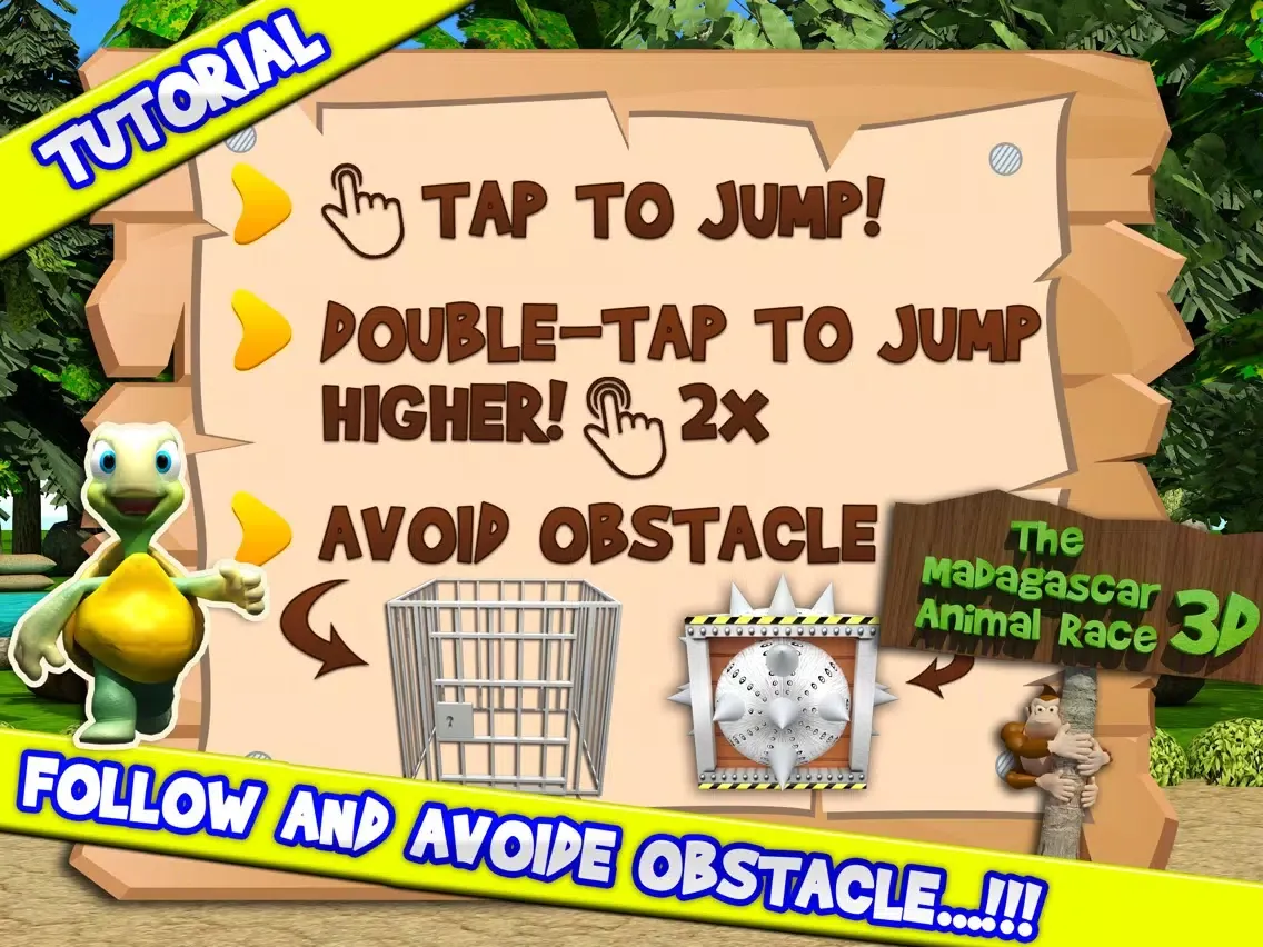 The Madagascar Animal Race 3D - An Addictive Endless Runner Game iPad 应用截图