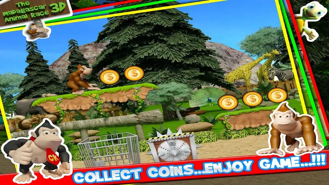 The Madagascar Animal Race 3D - An Addictive Endless Runner Game应用截图