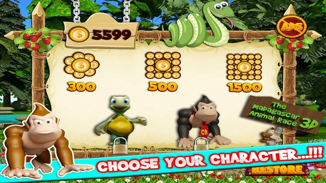 The Madagascar Animal Race 3D - An Addictive Endless Runner Game应用截图