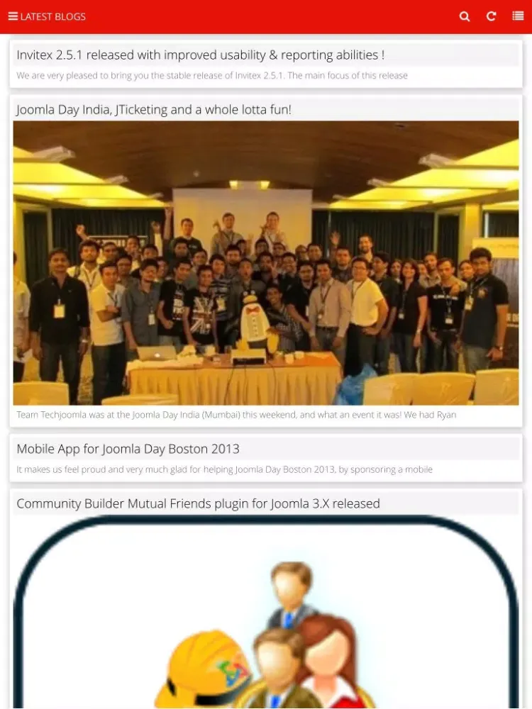 jUnite iPad 應用截圖