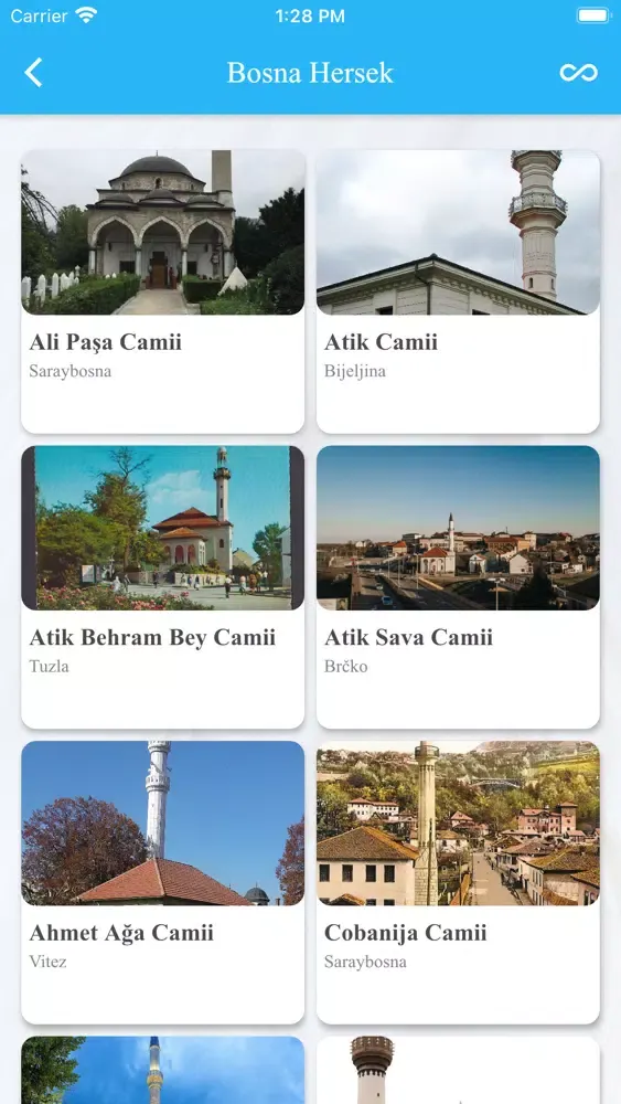 Ảnh chụp màn hình của Cami ve Kutsal Mekanlar