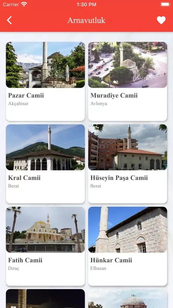 Ảnh chụp màn hình của Cami ve Kutsal Mekanlar