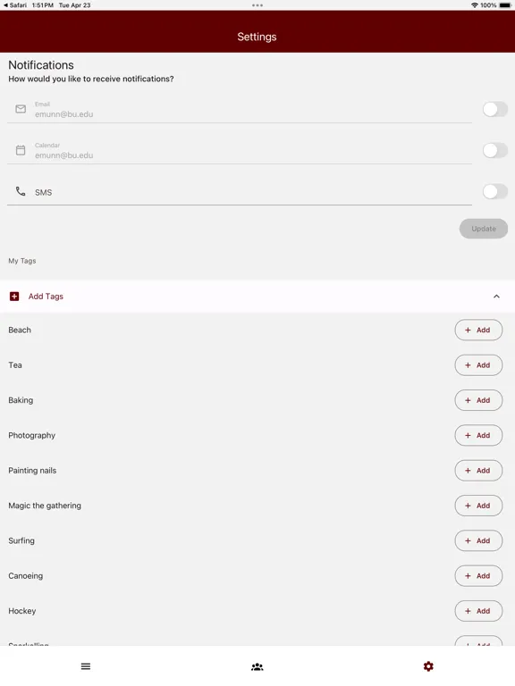 JoinU @Harvard iPad  Ekran Görüntüleri