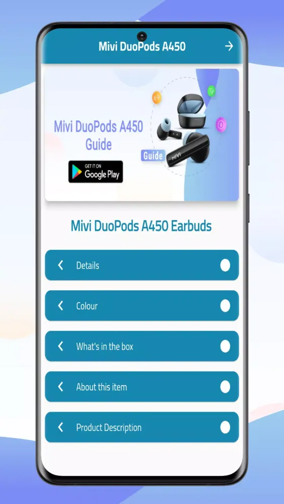 Mivi DuoPods A450 Guide سکرین شاٹس