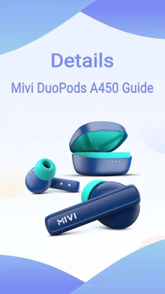 Mivi DuoPods A450 Guide سکرین شاٹس