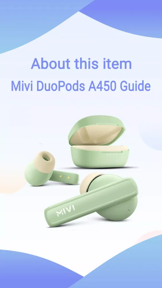 Mivi DuoPods A450 Guide سکرین شاٹس