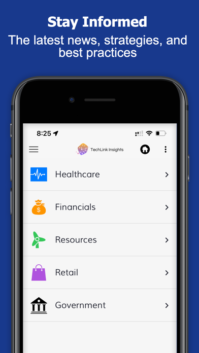 Capturas de pantalla de TechLink Insights