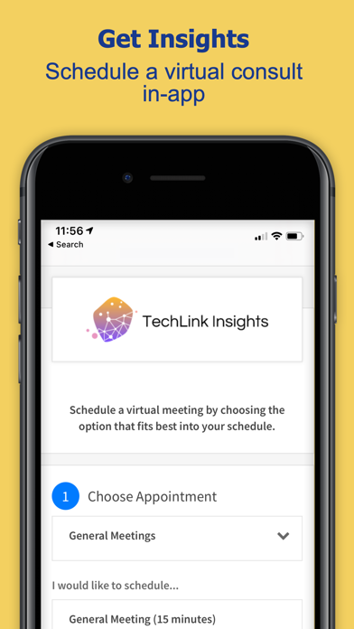 Capturas de pantalla de TechLink Insights