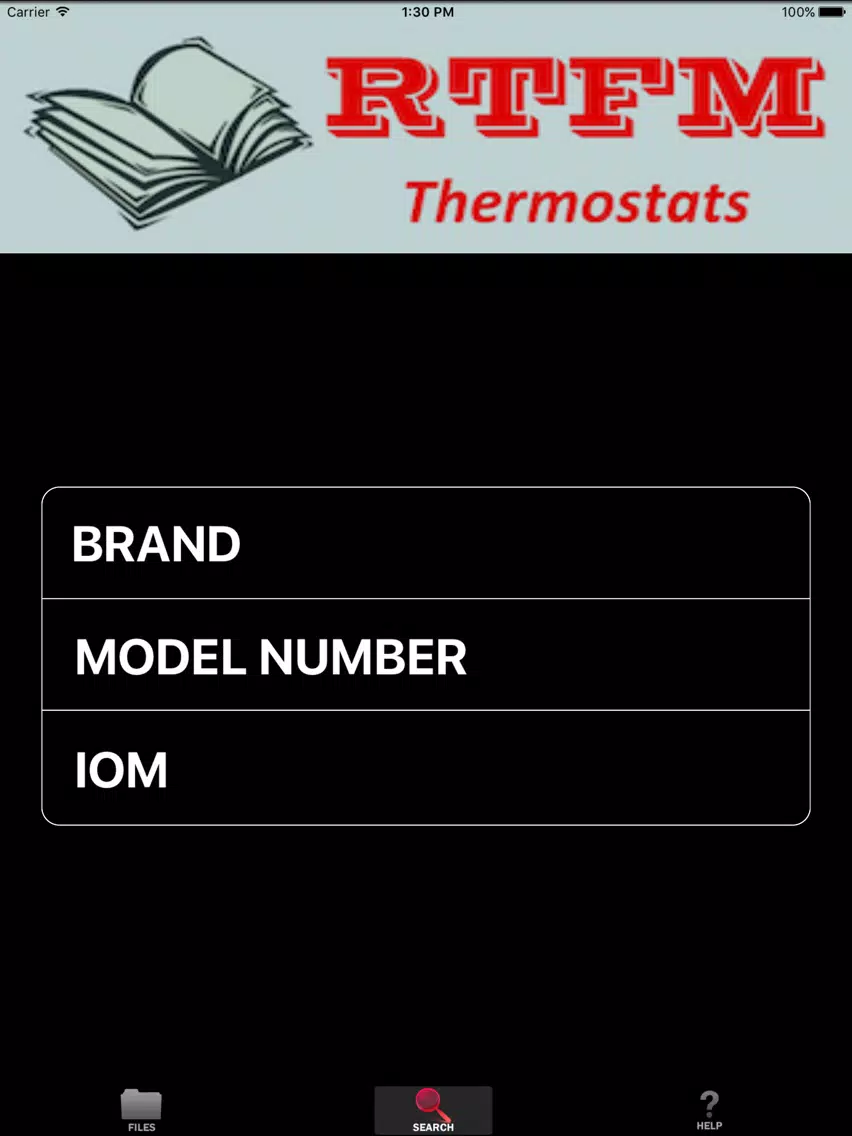 ภาพหน้าจอของ Thermostats iPad 