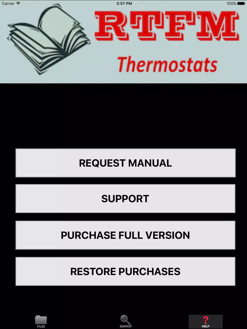 ภาพหน้าจอของ Thermostats iPad 