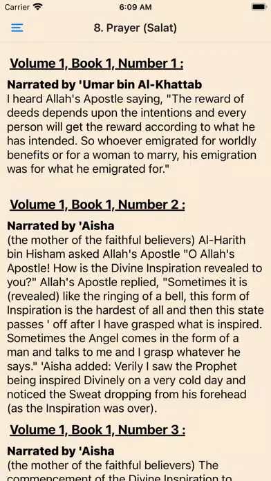 Bukhari's Sahih スクリーンショット