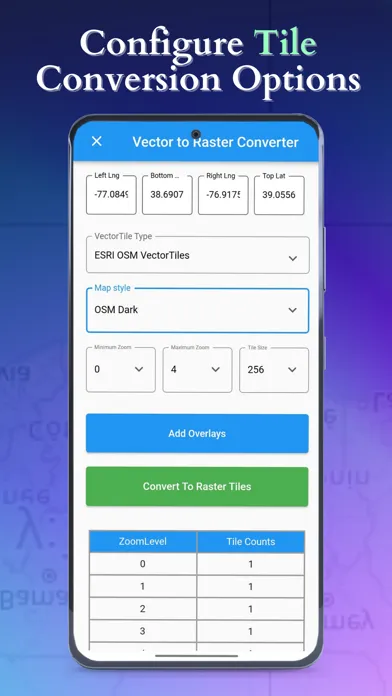 Vector To Raster スクリーンショット