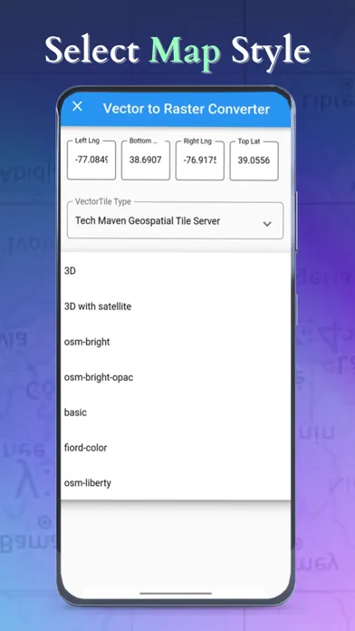 Vector To Raster スクリーンショット