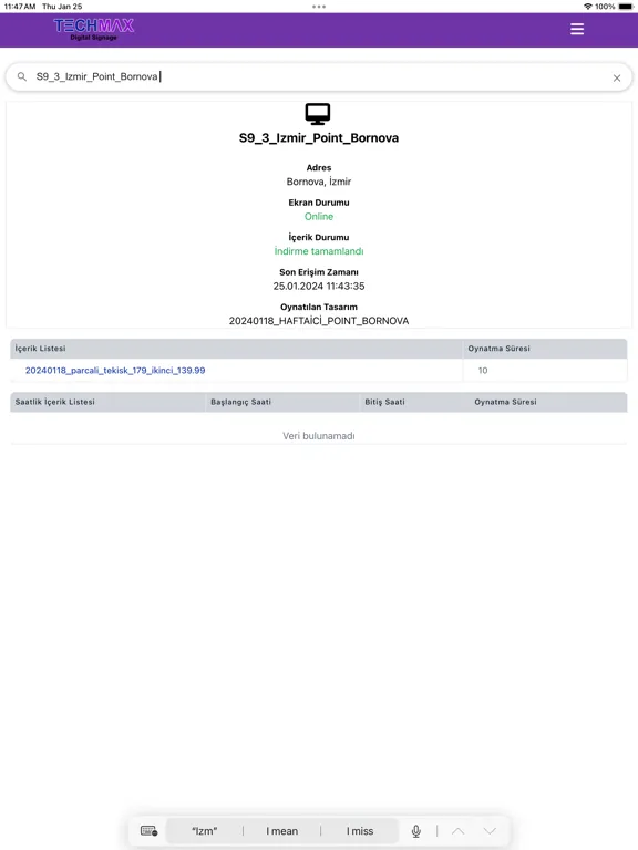 Zrzuty ekranu Techmax CMS iPad 