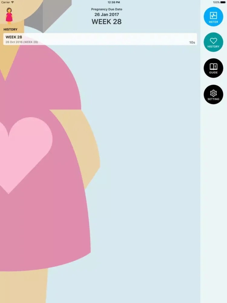 Zrzuty ekranu Baby Beat - Heartbeat Viewer iPad 