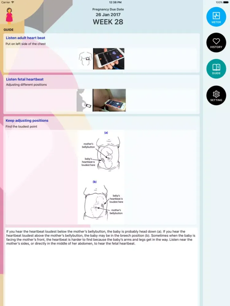Zrzuty ekranu Baby Beat - Heartbeat Viewer iPad 