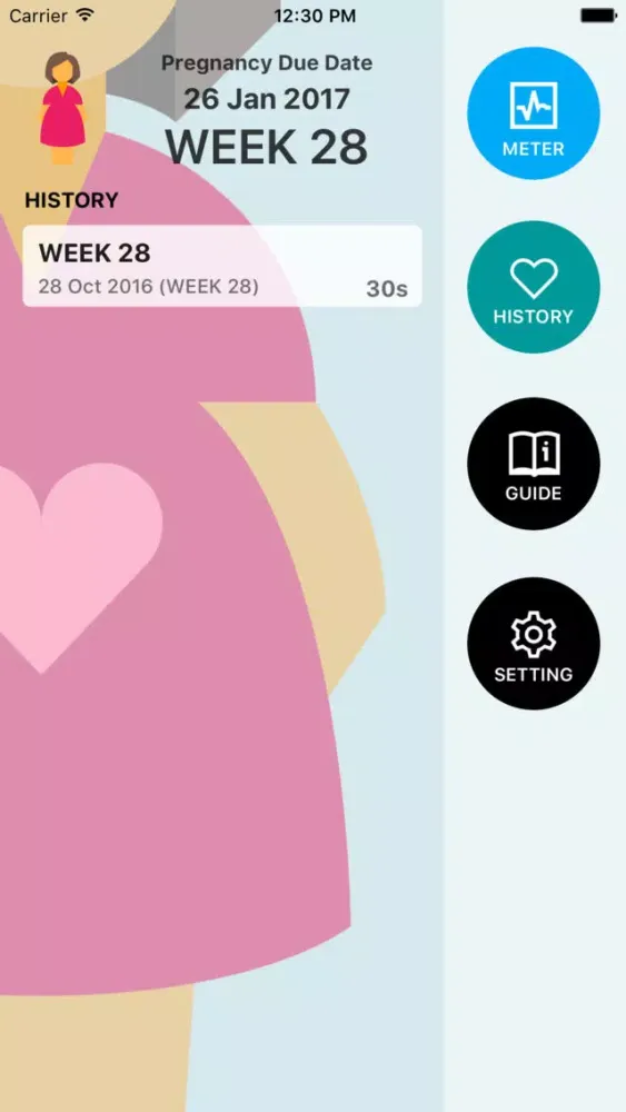 Zrzuty ekranu Baby Beat - Heartbeat Viewer