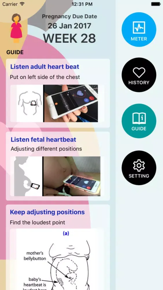 Zrzuty ekranu Baby Beat - Heartbeat Viewer