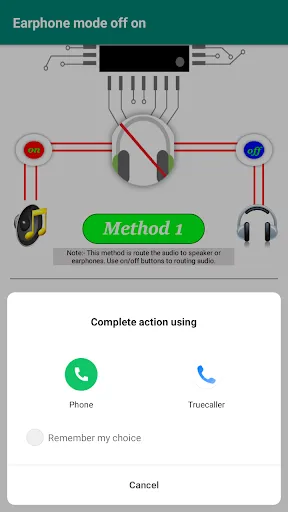 Earphone mode off Screenshots