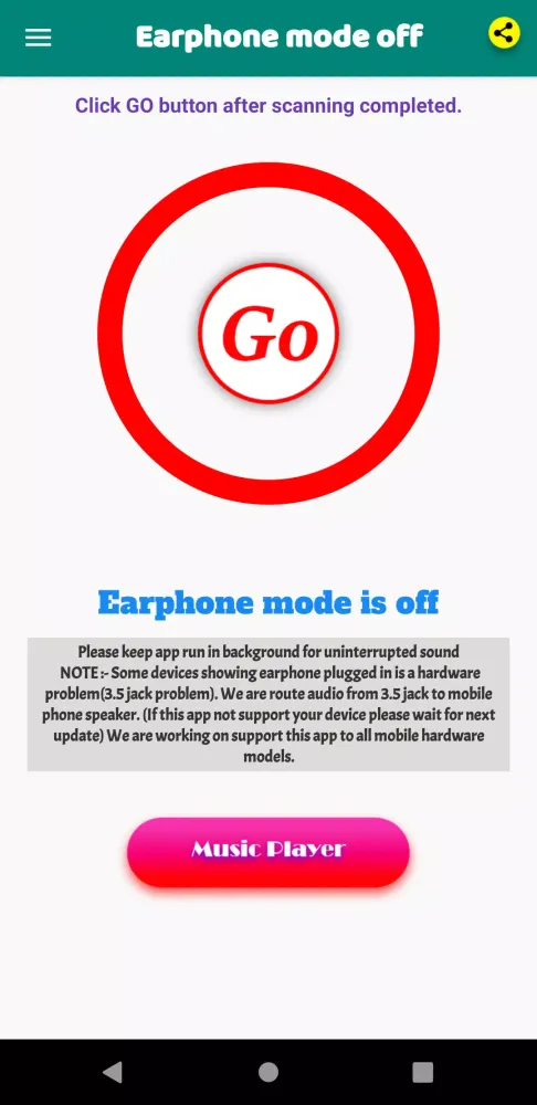 Captures d'écran de Earphone Mode Off Beta