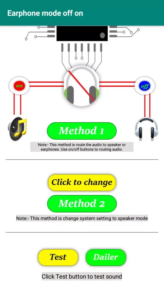 Captures d'écran de Earphone Mode Off Beta