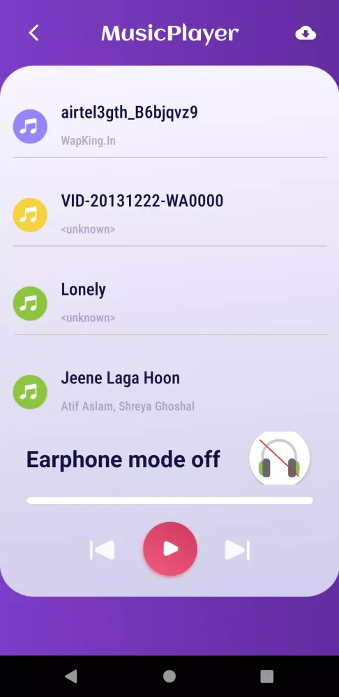 Captures d'écran de Earphone Mode Off Beta
