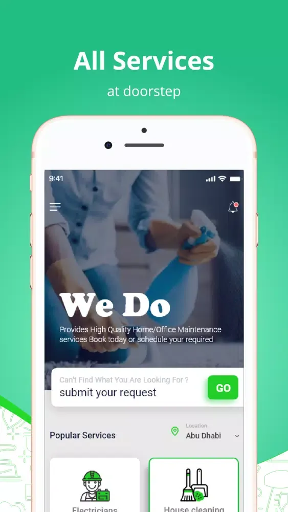WeDo Services Screenshots