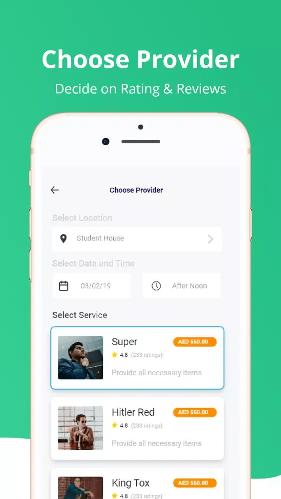 WeDo Services Screenshots