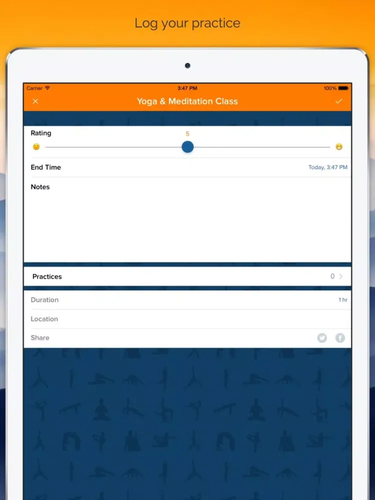 Yoga Insight - Yoga Tracker, Library & Log for Daily Sadhana Practice iPad 应用截图