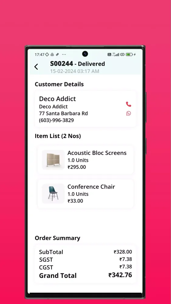 XpressD - Odoo Delivery app Screenshots