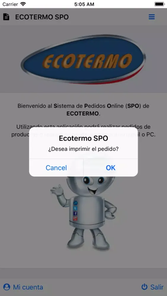 Screenshot di Ecotermo SPO