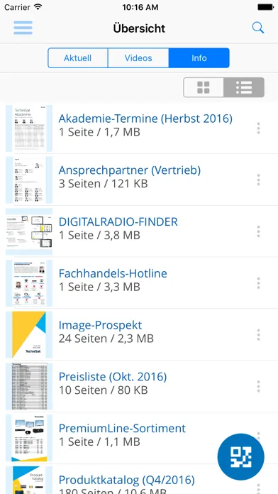 Capturas de pantalla de TechniSat Aktuell