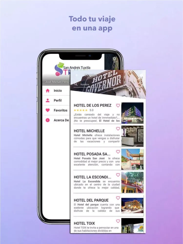 Capturas de pantalla de SAT Travel iPad 