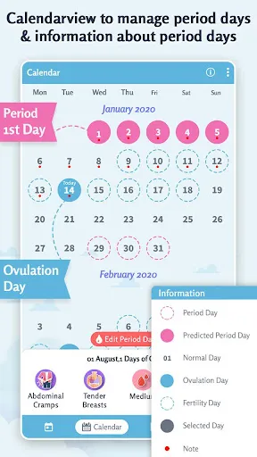 Capturas de tela do Ovulation: Period Tracker
