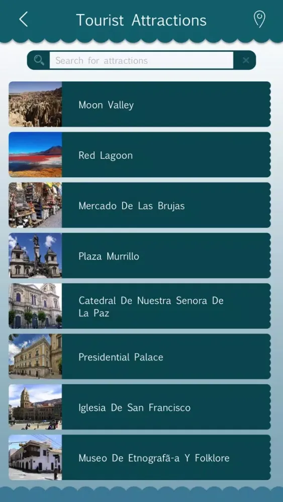 Zrzuty ekranu Bolivia Tourist Guide