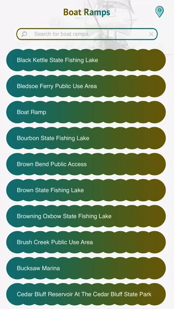 Kansas Boat Ramps - USA سکرین شاٹس