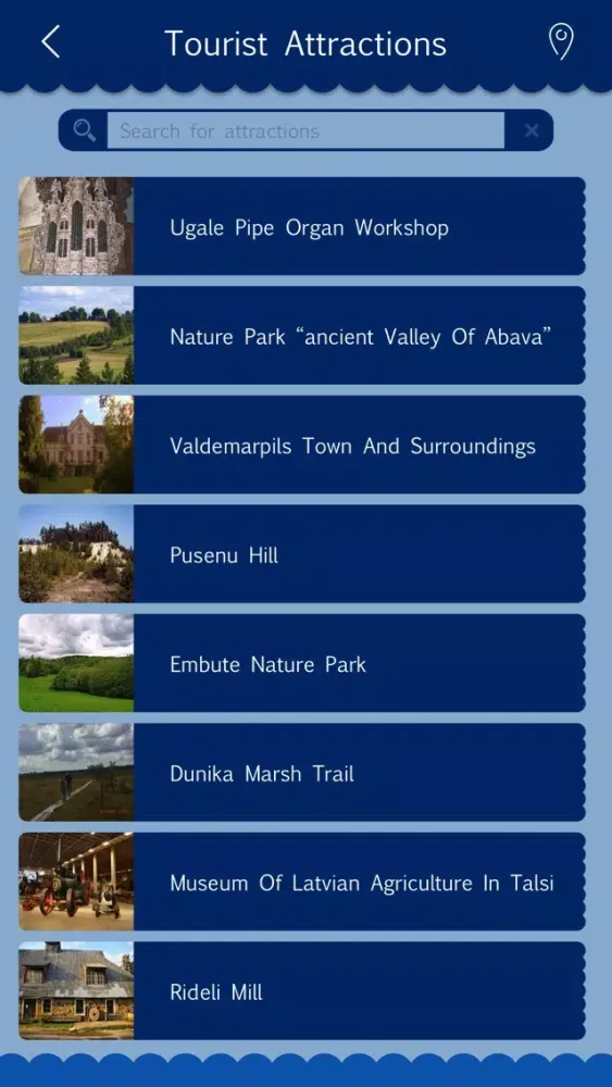 ภาพหน้าจอของ Latvia Tourism Guide