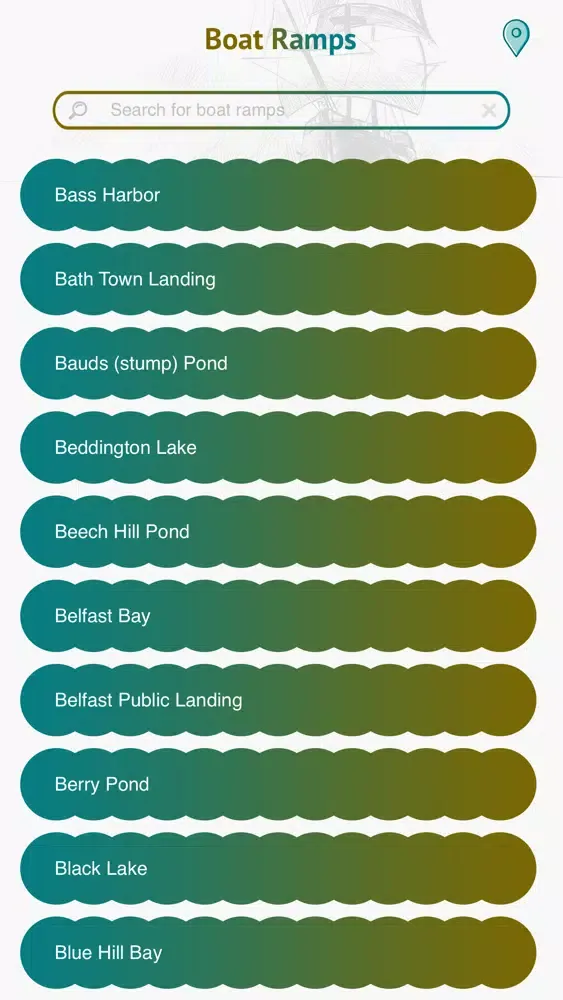Capturas de tela do Maine Boat Ramps - USA